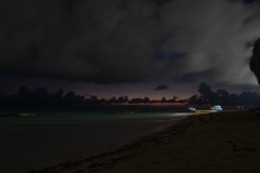 Early morning on the beach.