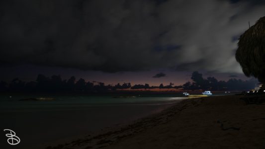 Early morning on the beach. Early morning on the beach.