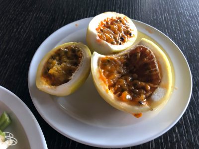 Fresh passion fruit at one of the buffets! Fresh passion fruit!
