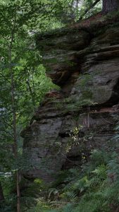 Another rock formation along the path. Rocky Arbor State Park